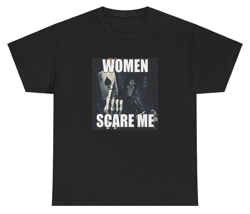 Unisex Scare Me T Shirt Funny Skeleton Weirdcore Unhinged Dank Meme Cursed Tee Graphic Tee M