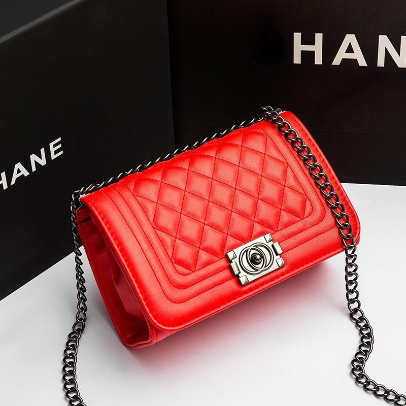 Bolso para mujer nuevo bolso con cadena de diamantes bolso bandolera casual simple bolso cuadrado pequeño
