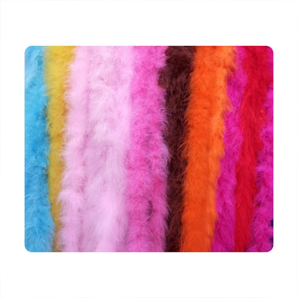 5 Pieces 2M Christmas Feather Colorful Ribbon Xmas Tree Artificial Plume Dress Shawl DIY Craft Ornament for Decor