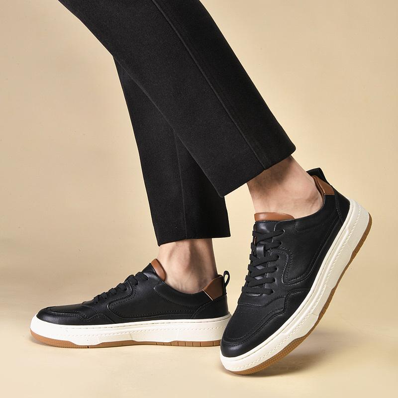 Brand Men Leather Casual Flat Vulcanized Shoes Classic Outdoor Walking Spring Summer Luxury Genuine Leather Oxford Shoes