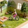 Handgefertigtes 1/64 Radfahrer-Figurenset Mit Realistischen Posen Detailliertes Miniatur-Radfahrer-Ornament Für DIY-Szenenbau