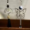 Calligraphy Fan Ring Butterfly Style Retro Vintage Phone Link Decoration Bag Pendant For Daily Elegant Bag Hanging Accessories