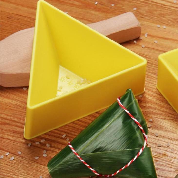 Zongzi Triangle Wrapping Mold for Handmade Crystal Zongzi Yellow Triangle зелёный