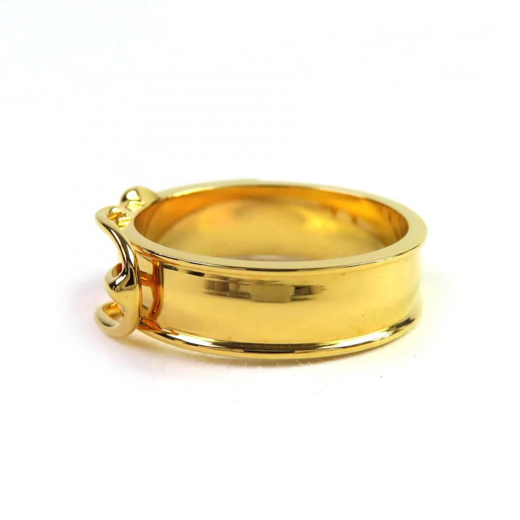 Hermes Scarf Ring Boucle Cellier Belt Motif Gold Women Used