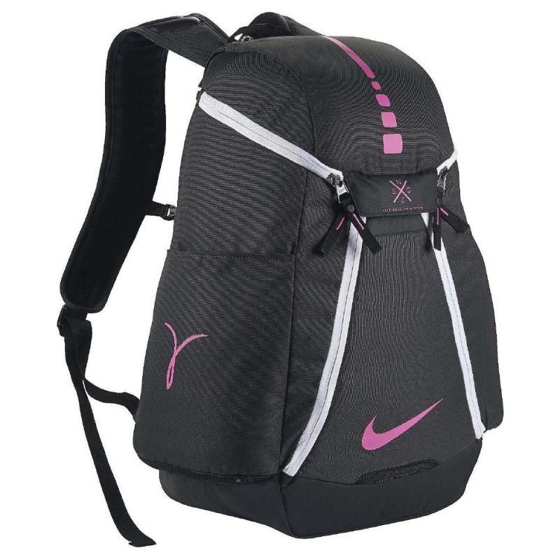 Nike Polyester Basketball Bag Backpack Unisex Black Pink Casual BA5259-061