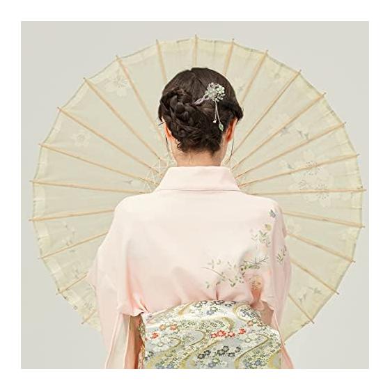 Elegant Cherry Blossom Hairpin Kanzashi Hair Accessory, Handmade Traditional Japanese Style Hair Stick for Formal Events, Parties, Graduations,