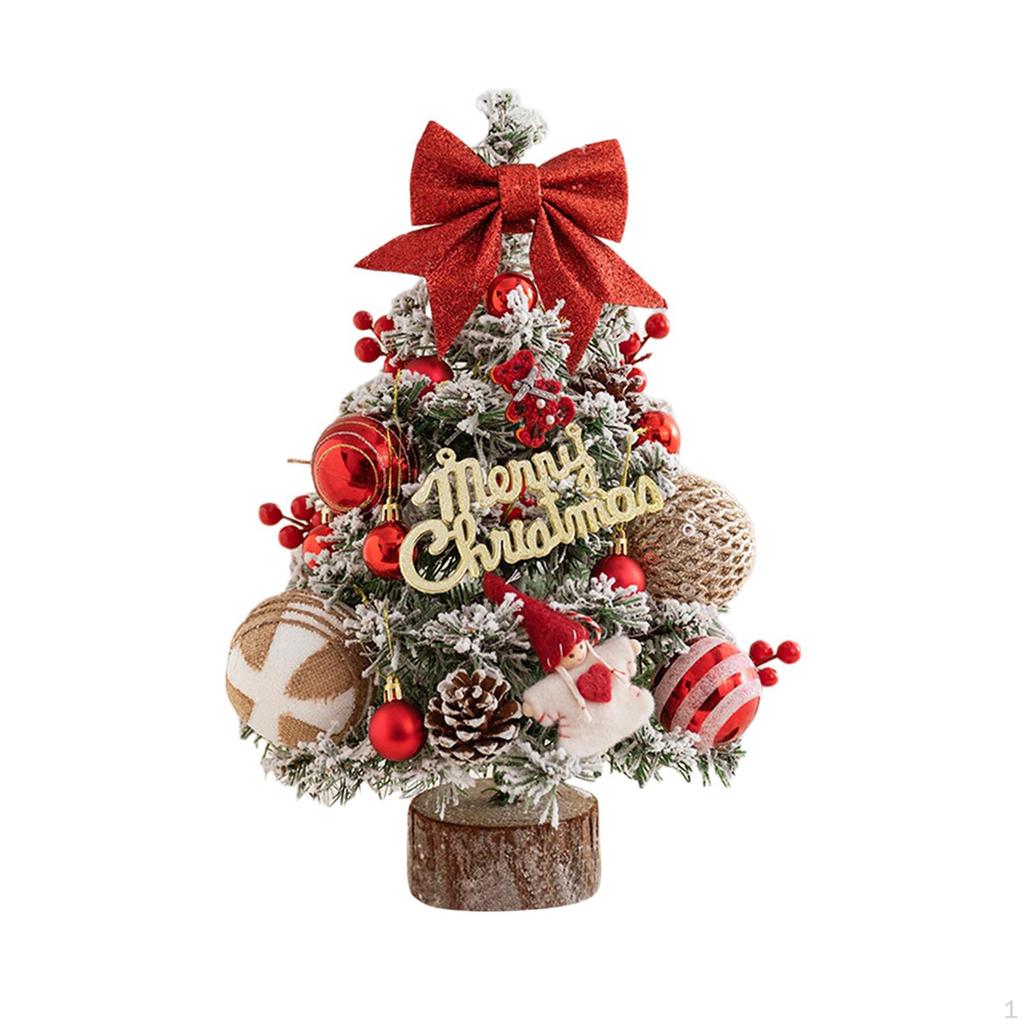 Artificial Tabletop Christmas Tree 45cm with Lights Holiday Xmas