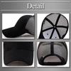 BUZZxSELECTION Mesh Solid CAP156 Herrenkappe, Farbe, Sport, Laufen, Leichtgewicht, Schnelltrocknend, (01 Schwarz)