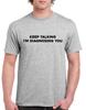 Unisexs Summer Loosefitting Cotton Tshirt  Keep Talking Tshirt Im Diagnosing You Funny Writing Xmas Present Top
