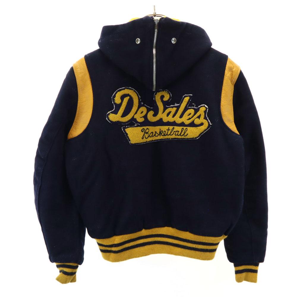 DeLONG 70s Vintage Sailor Star Long Sleeve Stajan 38 Navy System Men's Used