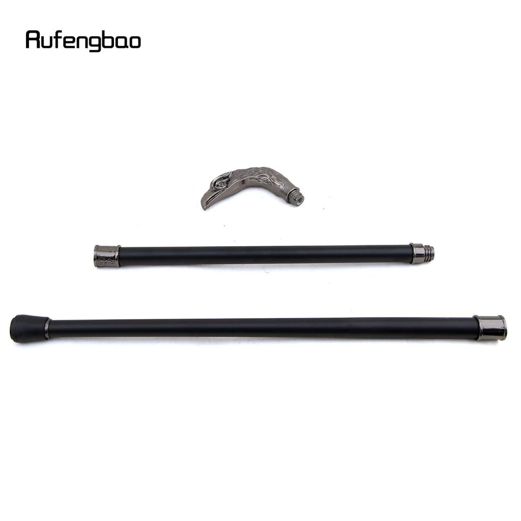 Silberner Adler, langer Kopf, Totem, Gehstock, modisch, dekorativ, Gehstock, Gentleman, elegant, Cosplay, Gehstock, Knauf, Crosier, 93 cm