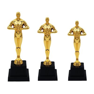 Statua Premi in Plastica Finitura Metallizzata Trofei Opzioni di Altezza 19/22/24cm Statua Premio Adatta Per Varie Occasioni