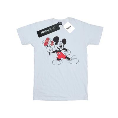 Herren Mickey Mouse Blumen T-Shirt