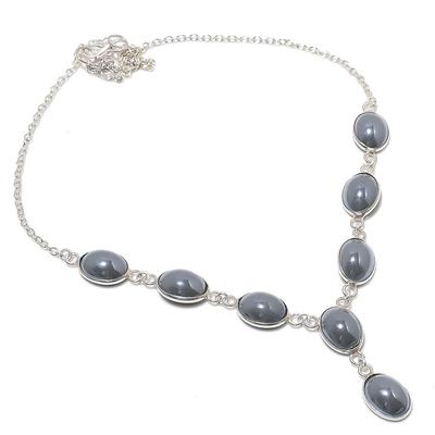 Natural Dicorich Glass Gemstone 925 Sterling Silver Gift Necklace 18" o9B85