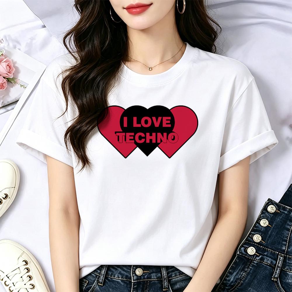 Techno Shirt feUnisex Alternative Emo Aesthetic Streetwear Tshirt Grunge Baddie Anime Cute Graphic