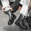 High Quality Leather Shoes for Man Fad Designer Platform Casual Ankle Boots for Man British High-end Chelsea Boots Botas Hombre