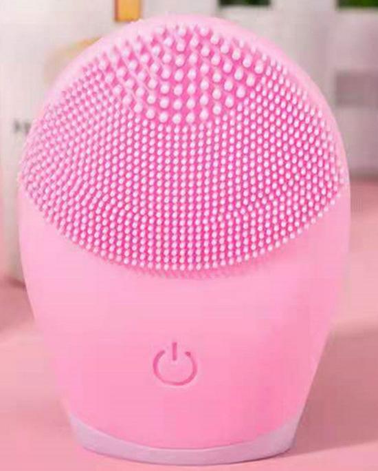 

Силиконовое ультразвуковое устройство для очищения лица для домашнего использования розовый