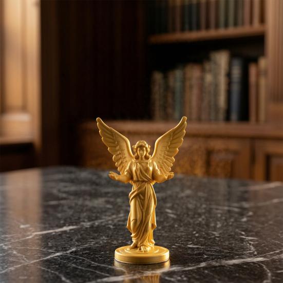 3D Printed European Angel Ornament, Matte Finish Light Luxury Home Decor with Open Arms Design, Open Arms Angel Statue