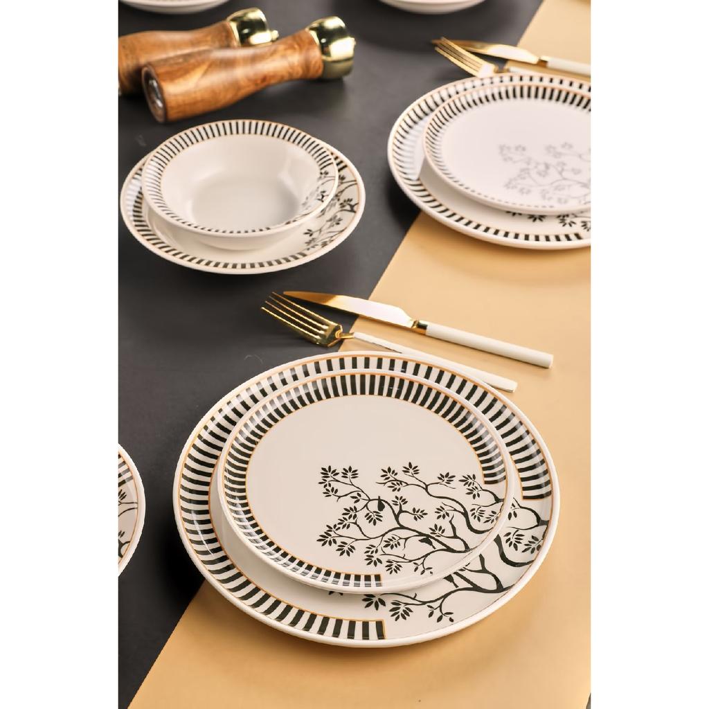 Natural Stone Energy 32 Piece Dinnerware And Breakfast Set For 6 People