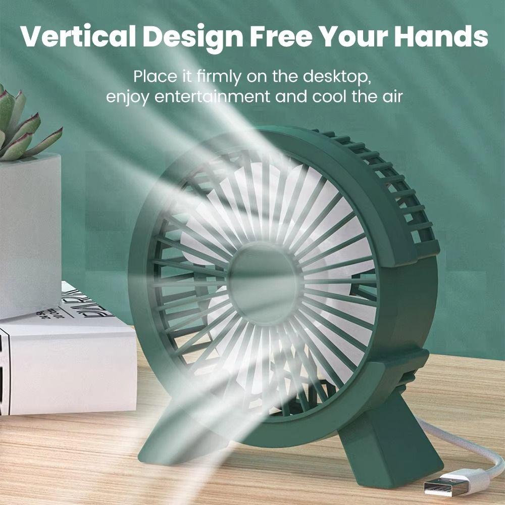Mini Size USB Desk Fan USB Powered Quiet Cooling Fan Compact Desktop Fan Office Use