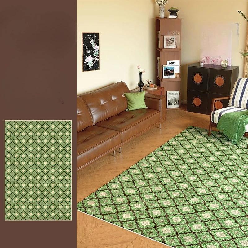 Geometriskt Mönster Matta Matta Heminredning Modern Stor Yta Golvmatta för Vardagsrum Soffområde Vardagsrumsinredning
