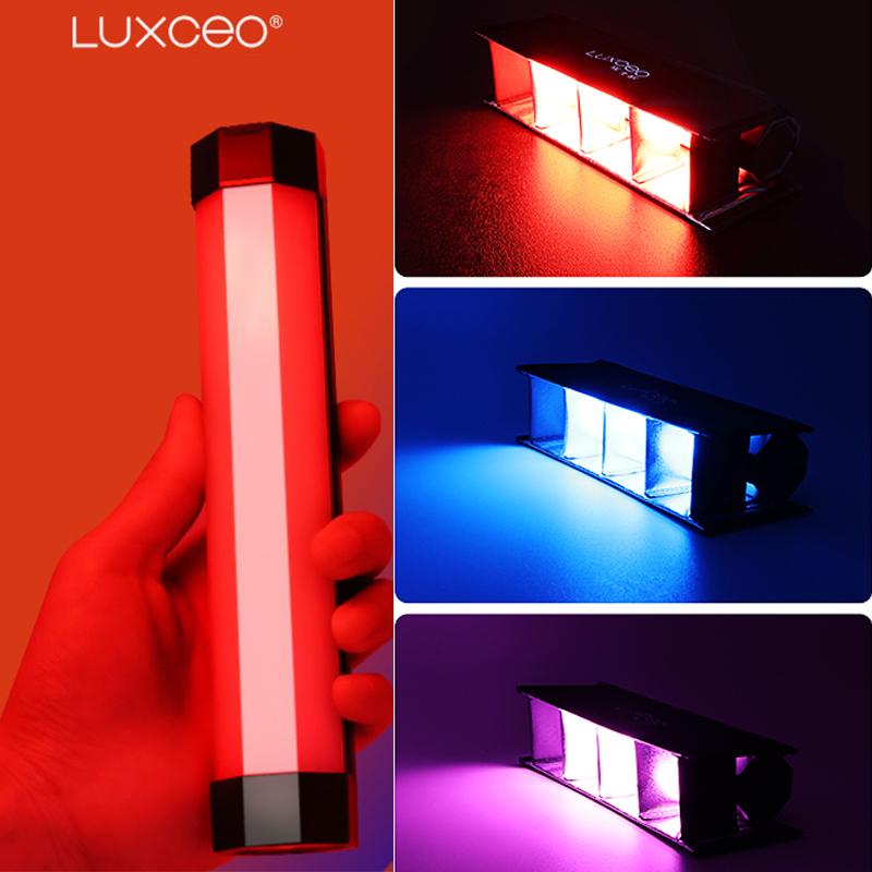 

LUXCEO P200 IP67 Водонепроницаемая RGB-трубка Встроенный аккумулятор и магнит с управлением через приложение Светодиодный видеосвет для студийного освещения фотопродуктов