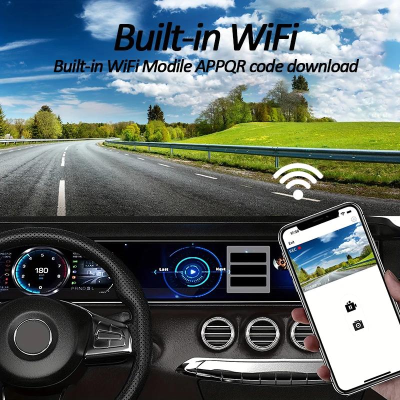 3 Camera Dash Cam for Cars 2Inch WIFI Vehicle Recorder Car DVR Rear View Camera for Vehicle 1080P Night Vision Car Assecories