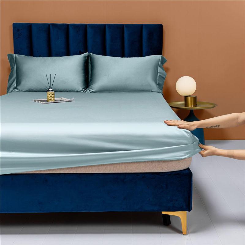 1000TC 100% Egyptisch Katoen Hoeslaken, Donkergrijs Queen King Elastisch Hoeslaken, Lange Stapel Natuurlijk Katoen Laken Zacht Zijdeachtig 2Pillowcases 48X74cm