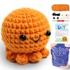 Kit de croșetat DIY YAMAXIN pentru începători Set ușor de unelte pentru meșteșuguri cu design tematic de caracatiță Mic Proiect de tricotat și meșteșuguri NICIUNUL