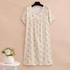 Elegant Summer Loose Long Dresses Women Oversize Short Sleeve Dress