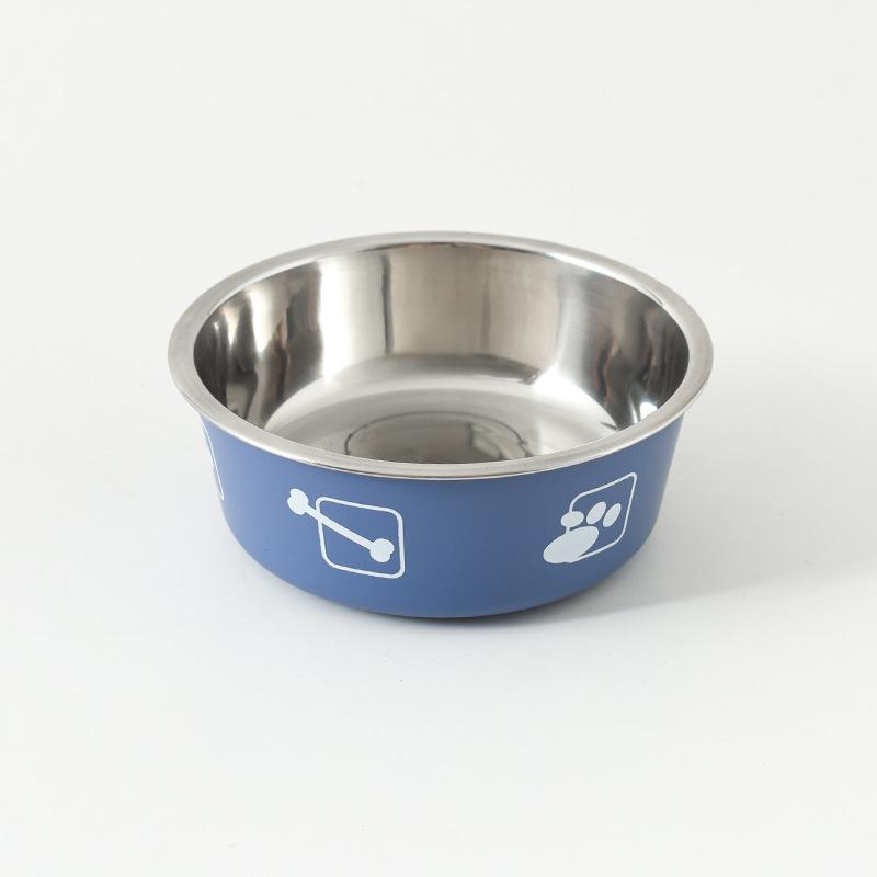 

Stainless Steel Pet Bowl for Dogs & Cats - Food & Water Bowl Blue