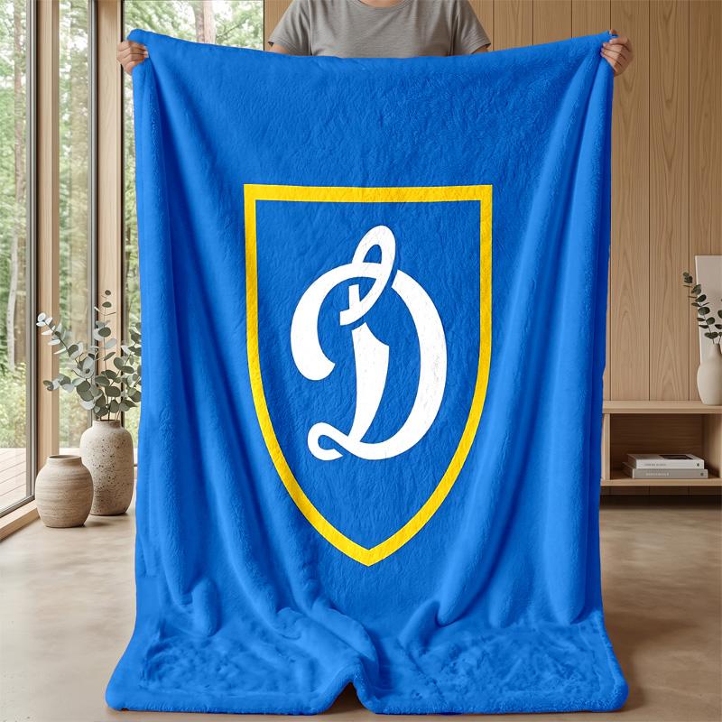 Dynamo Moscow Theme Blanket Soft Flannel Fleece Blanket Warm Lightweight Throw Blanket for Home Sofa Bed