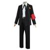 Spiel P3 Makoto Yuki Cosplay Kostüm Perücke Gekkoukan High School Uniform Stickerei Schwarz Anzug Hosen Hemd Tägliches Tragen Geschenke