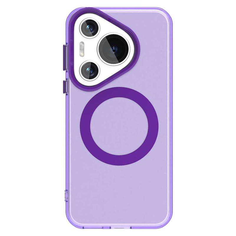 For Huawei Pura 70 Pro Case Cover Pura 70 Pro Capa New Annular Magnetic Matte Clear Wireless Charging Fundas Huawei Pura 70 Pro
