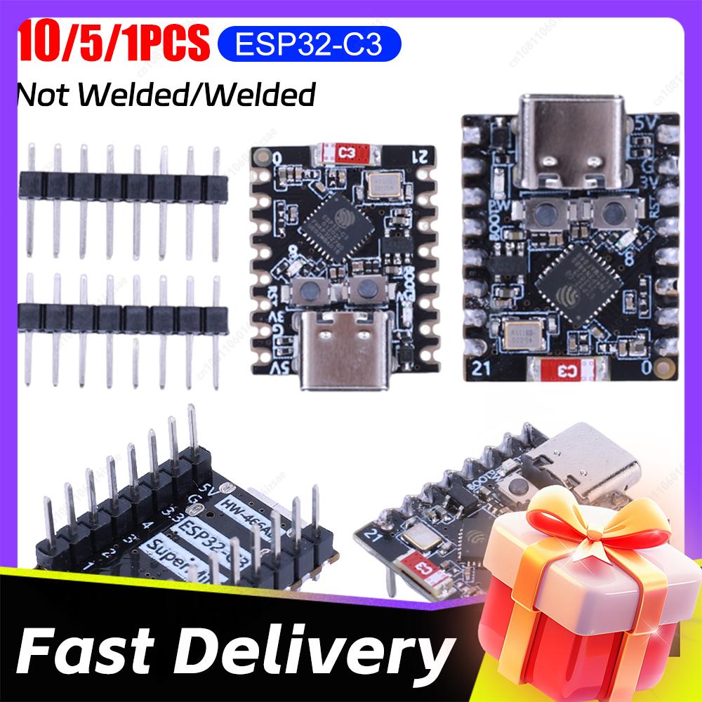 1-10PCS ESP32 C3 SuperMini Development Board ESP32-C3 WiFi Bluetooth Module Ultra-Low Power Consumption For Arduino