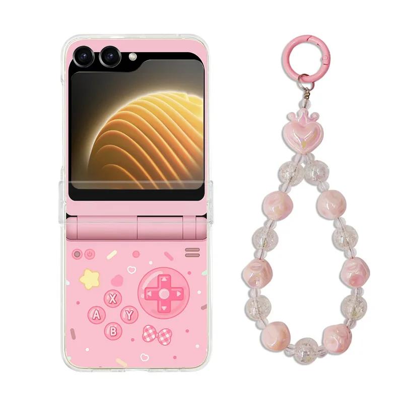 For Samsung Galaxy Z Flip 3 4 5 Phone Cases Cute Cartoon Hard Crystal Plastic PC Back Cover Case For Samsung Z Flip5 ZFlip5