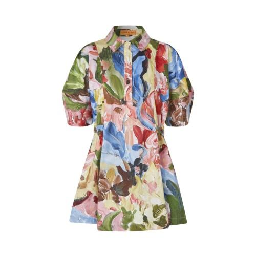Stine Goya Womens/Ladies Organic Cotton Puff Sleeve Mini Dress