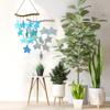 Vindar Sea Glass Wind Chime for Outdoor Unique Blue Starfish Glass Wind Garden or Backyard Memorial Wind Christmas Gift for Grandmother or Birthday