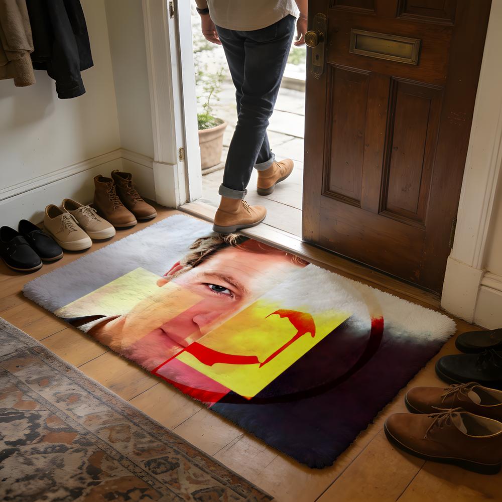 TV The MMentalist Floor Mat Soft Flannel Absorbent Mat Non-Slip Rug Home Bedroom Bathroom