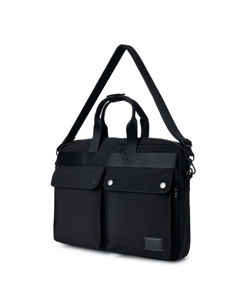 Brompton London Synthetic Briefcase - Black (P265Ato101)