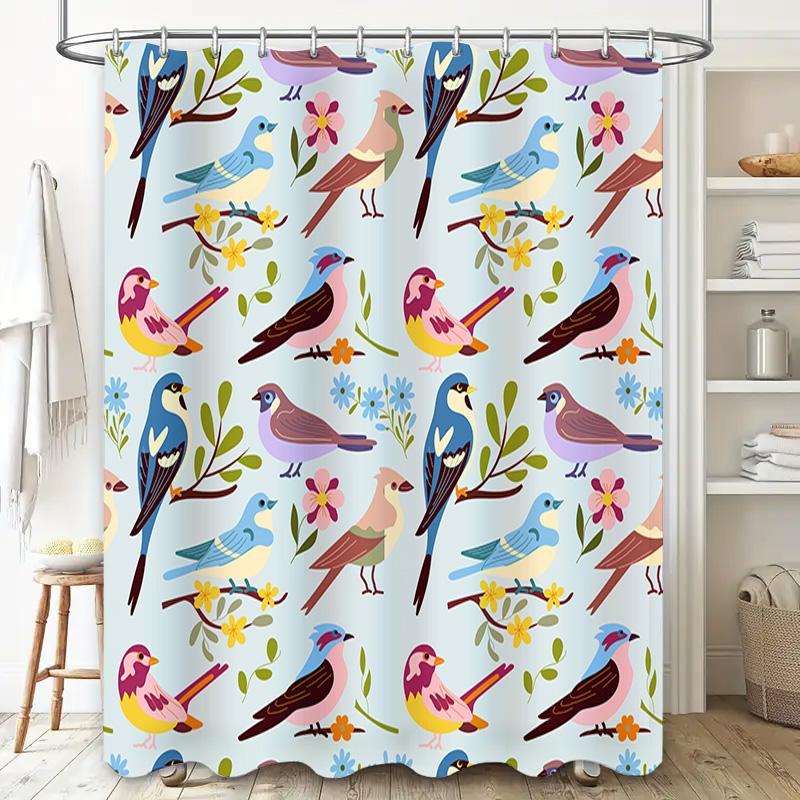 Animal Pattern Shower Curtain Waterproof Bath Decor 3D Printing Non Slip Polyester Fabric Home Supplies for Kitchen Bathroom Mul