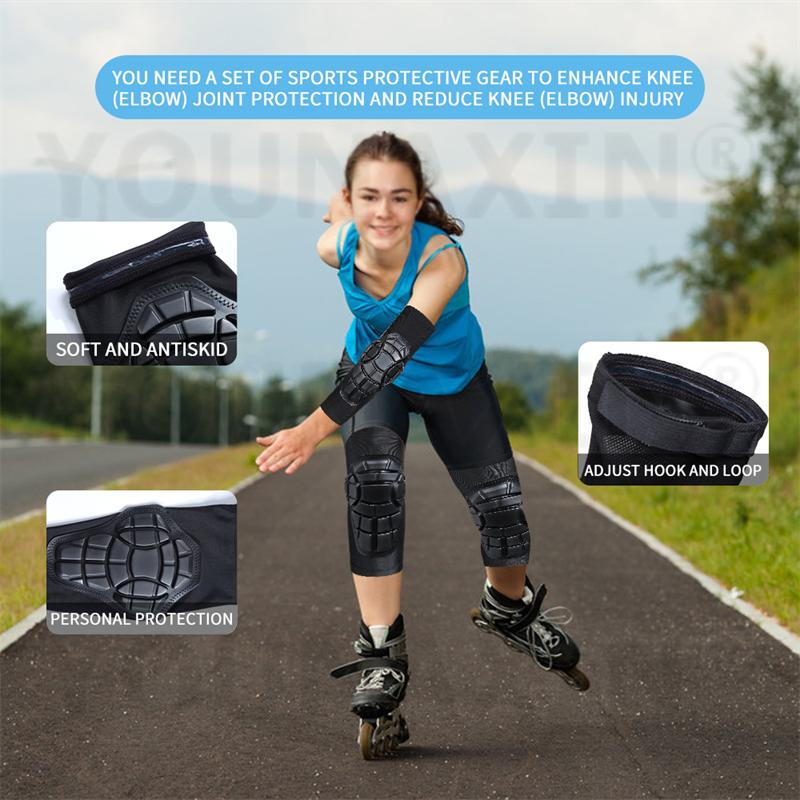 1 Paio Ginocchiere Bambino Pallacanestro Unisex Calcio Baseball Ragazzo Ciclismo Sport Pattinaggio a Rotelle Equipaggiamento Protettivo