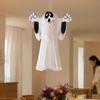 Decorative Ghosts for Halloween Night 3D Honeycomb Paper Flying Ghost Hanging Decoration Party Indoor Ghostly Origami Decorations Outdoor Home Decor,