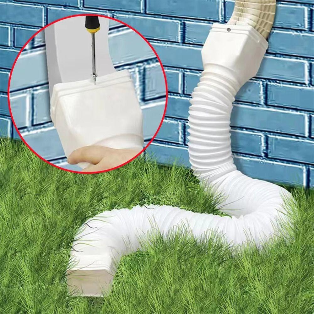 Durable Downspout Extender Flexible PE Flexible Downspout Rain Gutter Extension Rain Gutter