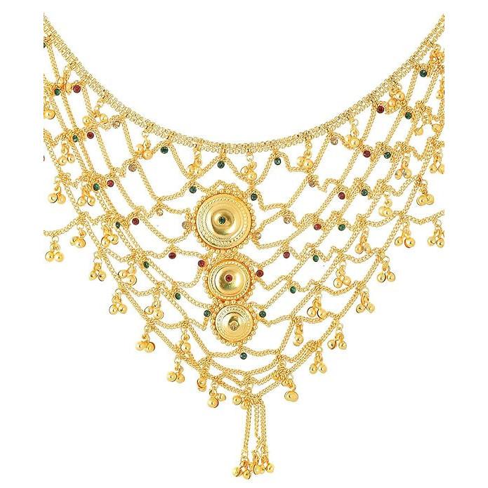 RSINC 1 Gramm Vergoldete Braut-Bauchkette (Hüftgürtel) für Hochzeit, Jahrestag B01IP9R5KA