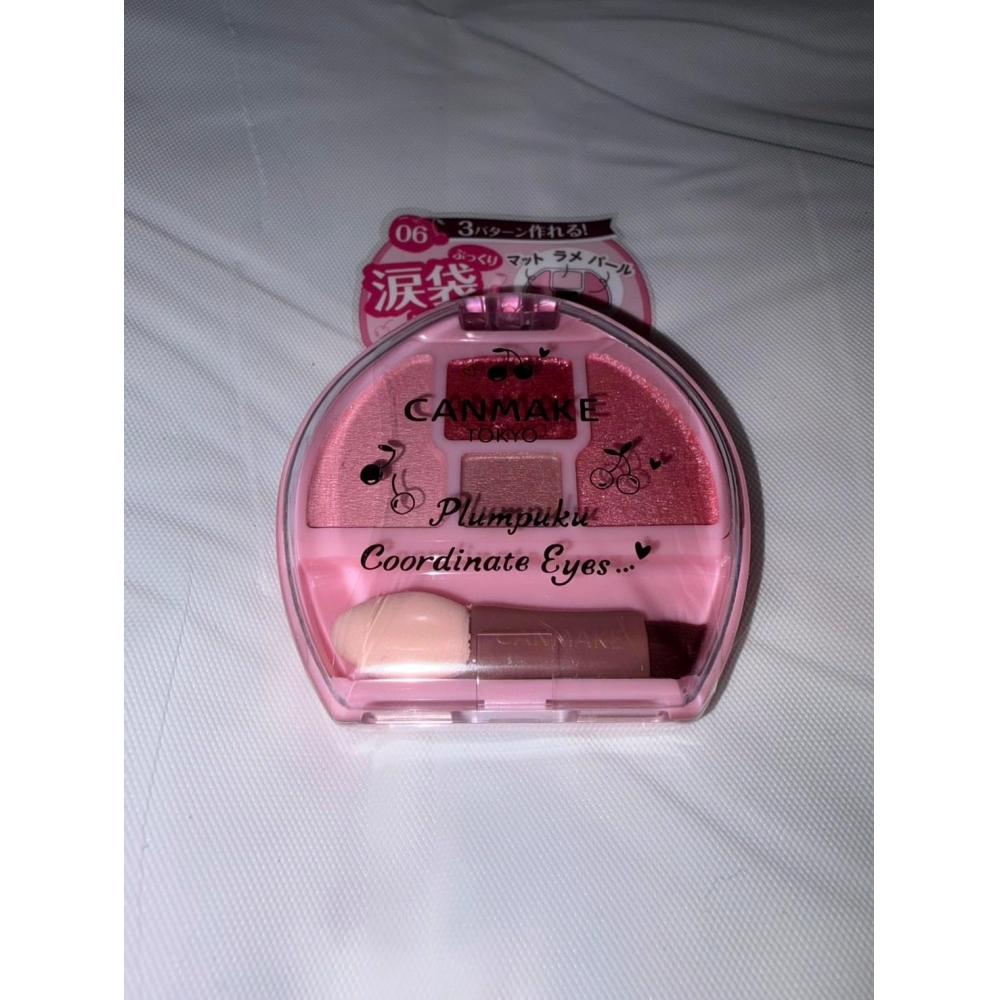 Unbranded Item [limited Color] Canmake Plan Puku Coordinate Eyes [06] Cherry Plan Puku Tear Bag Eye Shadow