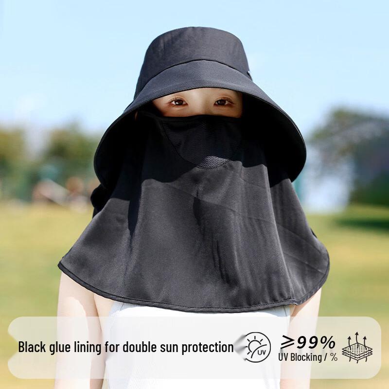 Large Brim UV Protection Ponytail Sun Hat