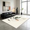 Ins Modern Picasso Lines Living Room Carpet Decoration Bedroom Non-slip Machine Washable Abstract Rug Soft Plush Study Floor Mat