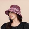 Summer New Sunscreen Hat Medium Hat Fashion Organza Bow Sun Hat Women's Big Brim Sunshade Bucket Hat