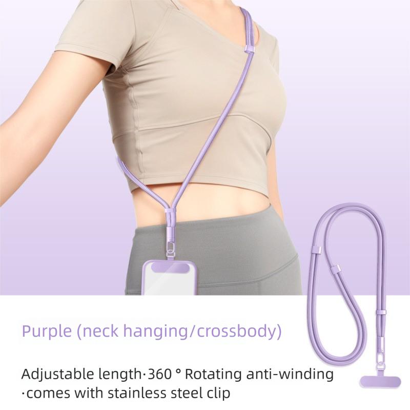 Handy Abnehmbares Lanyard Aufgewertetes Anti-Fall 360° Drehung Verstellbares Hals- Crossbody-Band Handyhüllen mit Clip Universal
